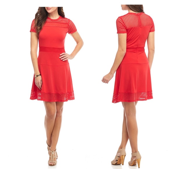 Michael Kors Red Midi Dress - Picture 1 of 6